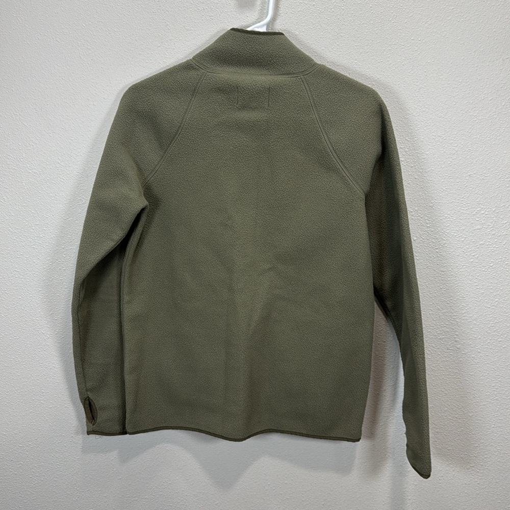 Madewell MWL Betterfleece Zip Quilted-Pocket Jacket in pressed Sage - Picture 6 of 11
